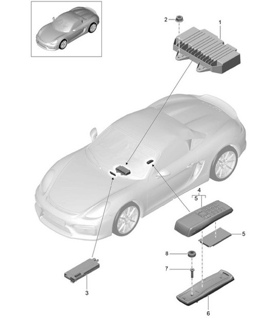 Diagram 911-010 Porsche 992 Speedster 4.0L 