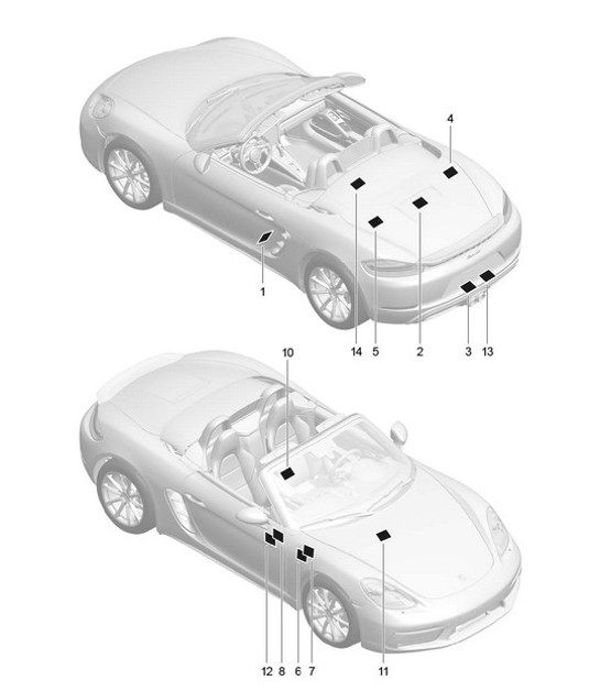 Diagram 001-005 Porsche Macan GTS Petrol 3.0L V6 360Bhp Accessories & others