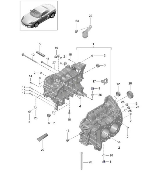 Diagram 101-005 Porsche Cayena 9YB 2023>> 