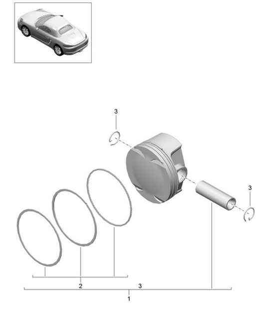 Diagram 102-005 Porsche Boxster 718 (982) 2017>> Engine