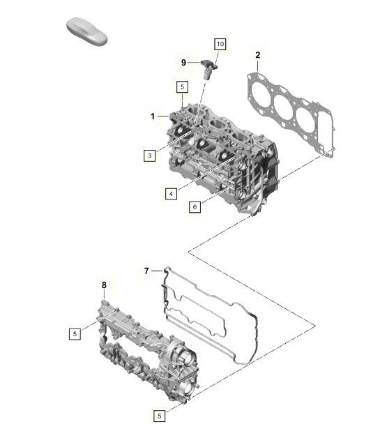 Diagram 103-001 Porsche 964 (911) C4 1989-93 Moteur