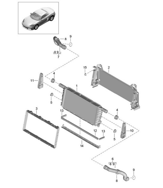 Diagram 105-017 Porsche Panamera Turbo S Sport Turismo 4.0L V8 