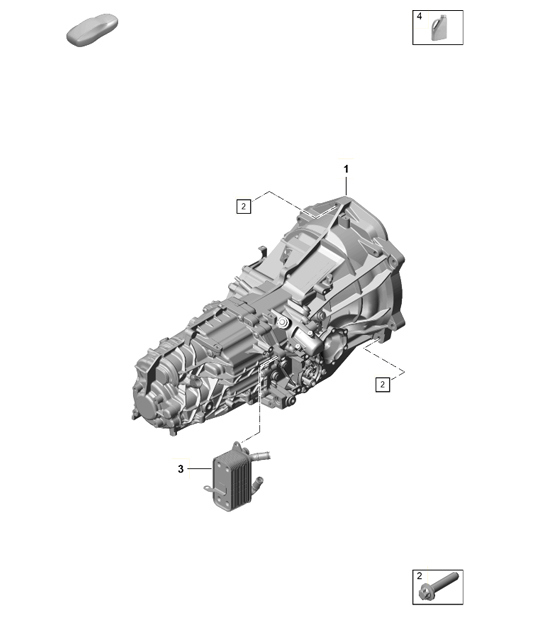 Diagram 302-001 Porsche Cayenne 9PA (955) 2003-2006 Transmission