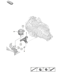 Pièces de fixation de boîte de vitesses (modèle : GTS 4.0, G8230, CG270) 718 (982) Boxster GTS 4.0L 2017&gt;&gt;