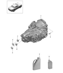- PDK - Caja de cambios / Transmisión de repuesto (Modelo: CG210, CG240, CG270) 718 (982) Boxster 2017&gt;&gt;