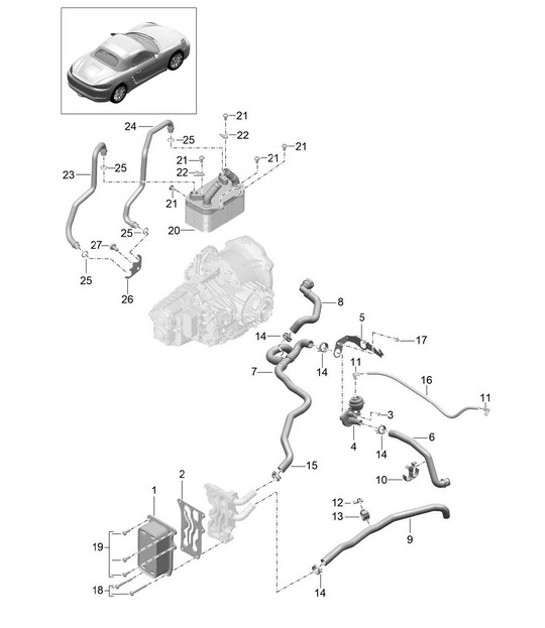 Diagram 360-000 Porsche Cayenne V6 3.6L Essence 300 ch Transmission