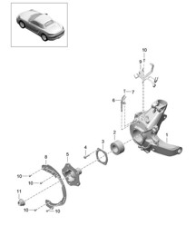 Train arrière / Porte-roue / Moyeu de roue 718 (982) Boxster 2017&gt;&gt;