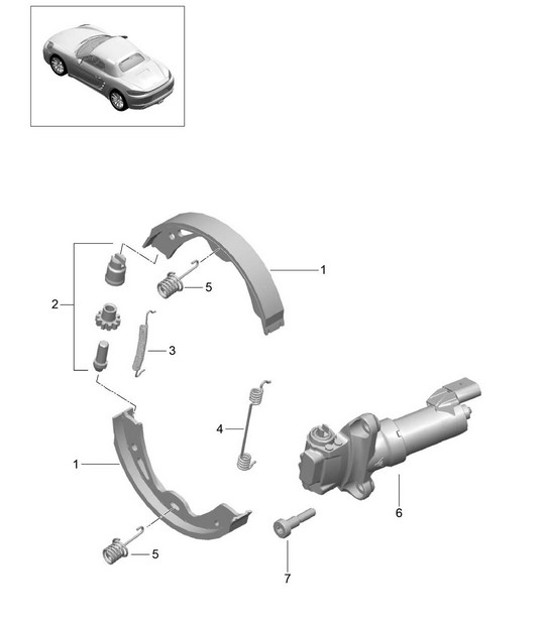 Diagram 603-005 Porsche Cayenne S/GTS 4.8L 2007>> Ruote, freni