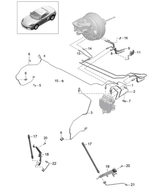 Diagram 604-005 Porsche Cayenne S V6 2.9L Petrol 440Hp 