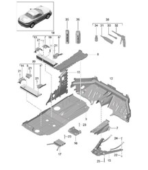 Vloer midden 718 (982) Boxster 2017>>