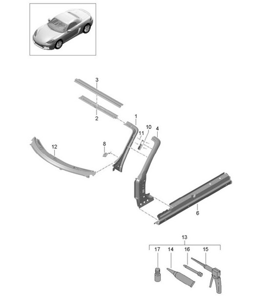 Diagram 801-045 Porsche Macan Turbo 2.9L V6 440马力 