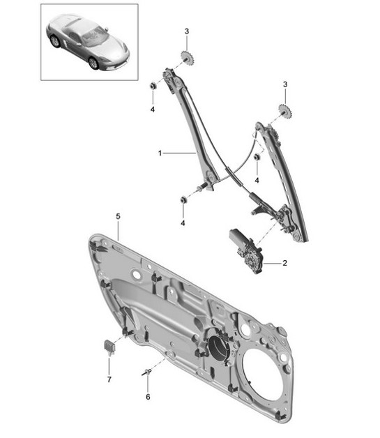 Diagram 804-030 Porsche 开曼 S 3.4L 987C 2005-08  车身