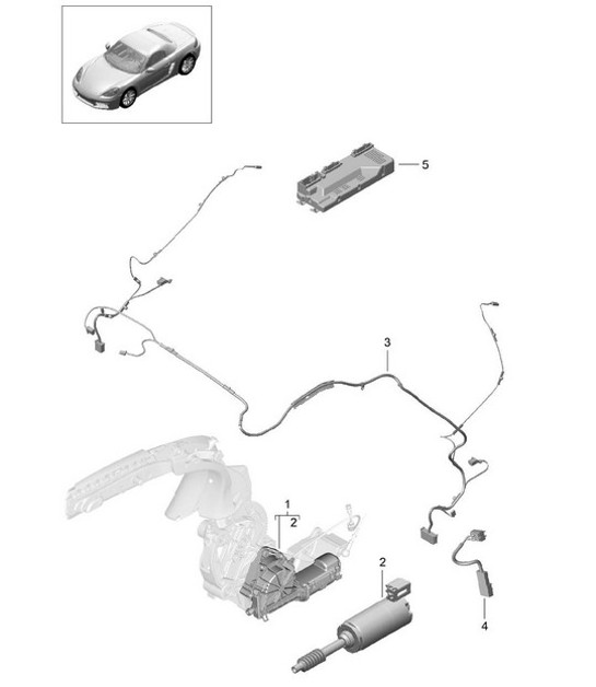Diagram 811-020 Porsche Cayman 2.7L 987C 2006-08 Carrocería