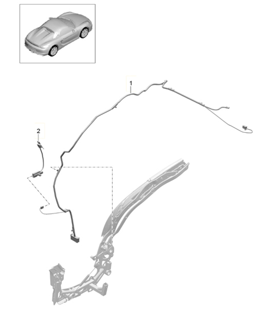 Diagram 811-022 Porsche 958 Cayenne Turbo S V8 4.8L Petrol 550HP 2010-17 Body