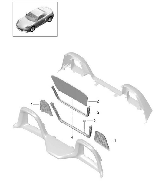 Diagram 811-055 Porsche 955 Cayenne 3.2L V6 2003-06 Body