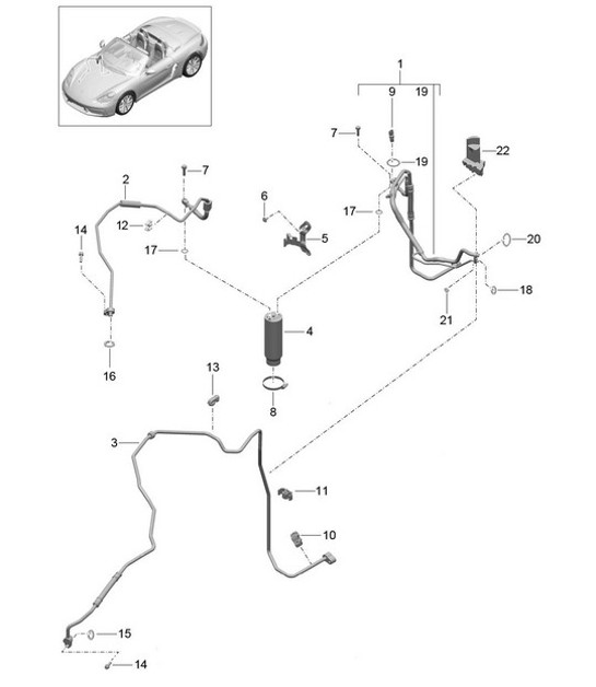 Diagram 813-025 Porsche 997（911）MK2 2009-2012  车身