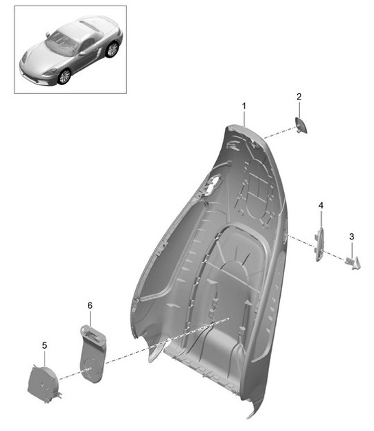 Diagram 817-004 Porsche Cayenne V6 3.0L Petrol 353Hp 