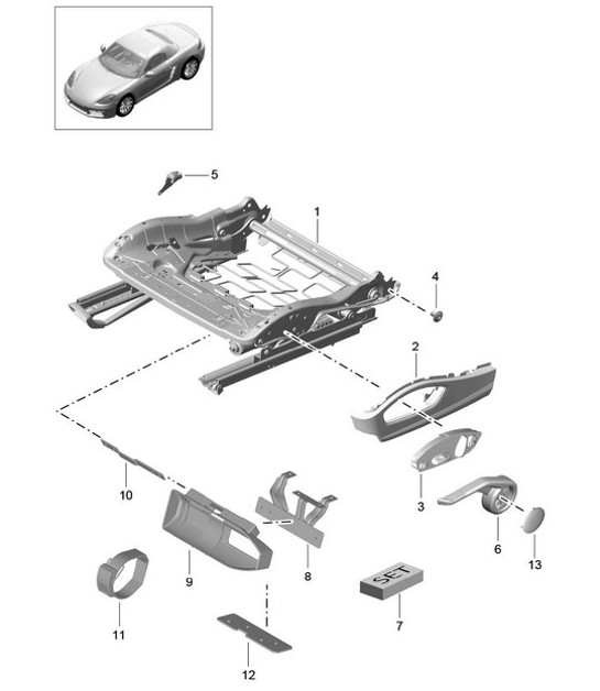 Diagram 817-008 Porsche 992 GT3 4.0L 