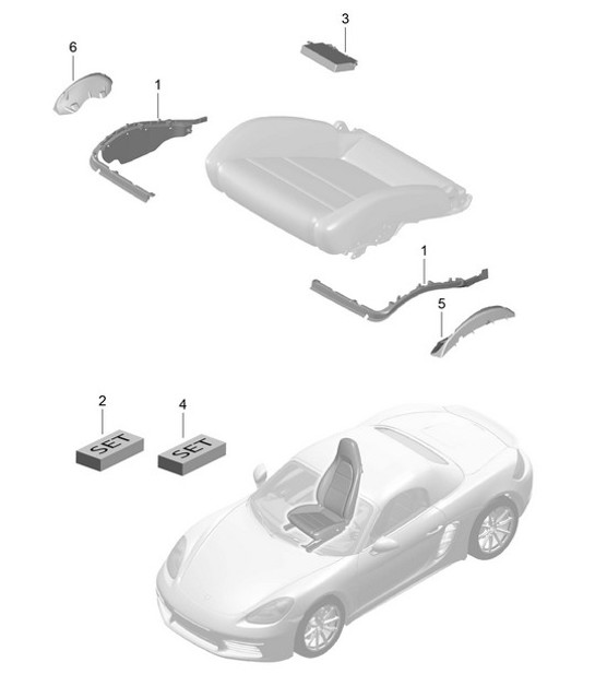 Diagram 817-009 Porsche 918 Spyder 2014-2015 