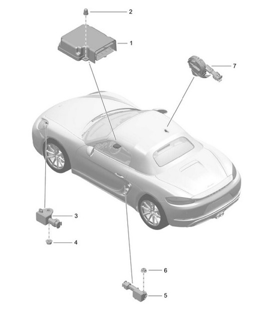 Diagram 901-005 Porsche Cayenne V6 3.0L Petrol 340Hp 