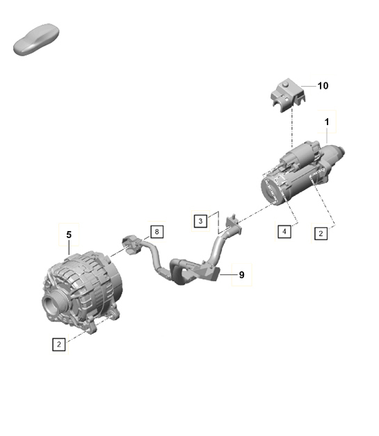 Diagram 902-004 Porsche Cayenne Turbo V8 4.0L Petrol 550Hp 