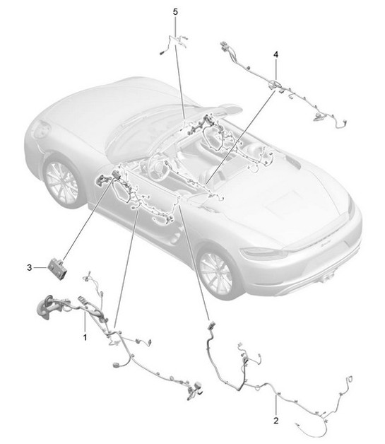 Diagram 902-015 Porsche 356B 1959-63 电子设备