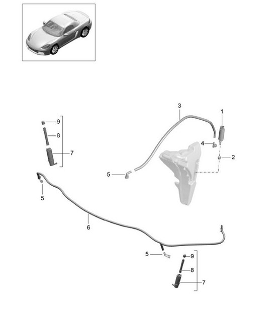 Diagram 904-020 Porsche 9J1.1 Taycan Turbo 2020-24 