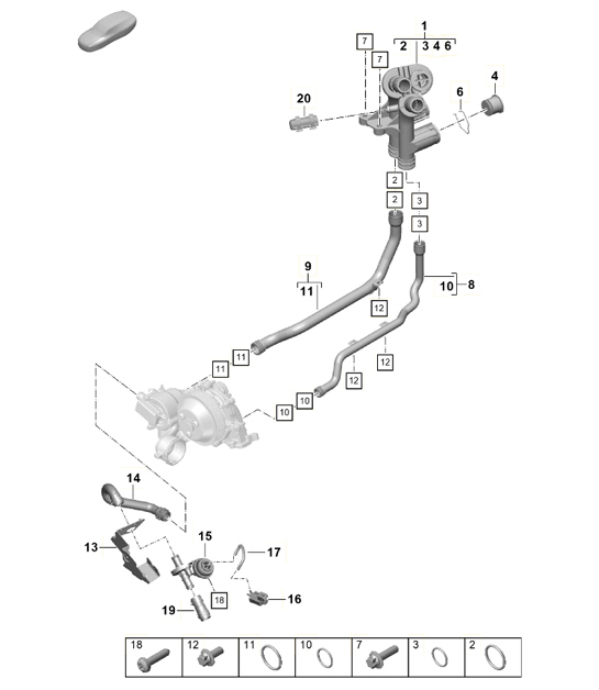 Diagram 105-003 Porsche Cayenne 3.6L 2007>> Motore