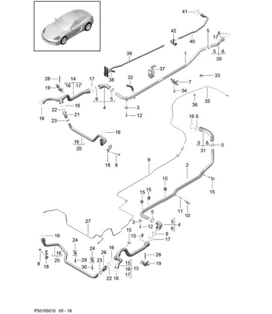 Diagram 105-010 Porsche Taycan 2020>> 
