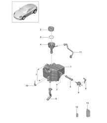 Sistema di raffreddamento del liquido di raffreddamento / Vaso di espansione del liquido di raffreddamento 718C (982C) Cayman 2017&gt;&gt;