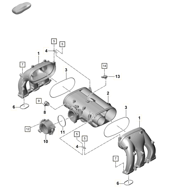 Diagram 107-011 Porsche Taycan Turbo GT con pacchetto Weissach Berlina sportiva 