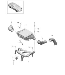 Charge air cooler / Turbocharging 718C (982C) Cayman 2017>>