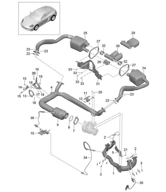 Diagram 202-000 Porsche 944 1982-1991 