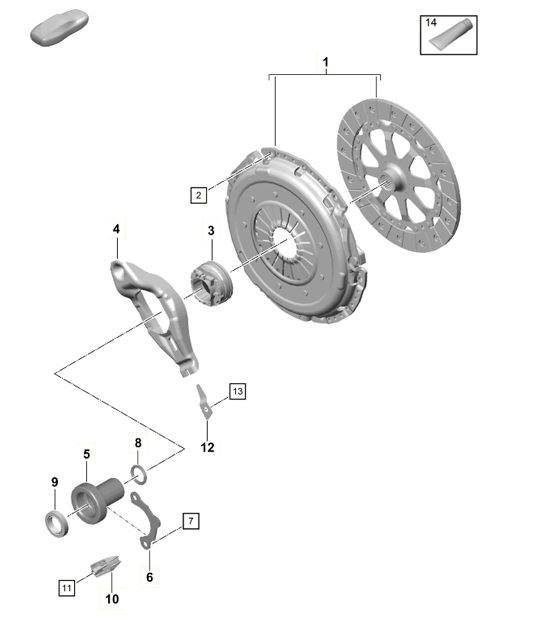 Diagram 301-001 Porsche Cayenne Turbo S V8 4.8L Benzina 550CV Trasmissione