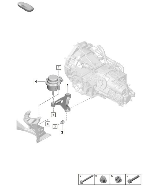 Diagram 306-050 Porsche Boxster 986/987/981 (1997-2016) Transmission