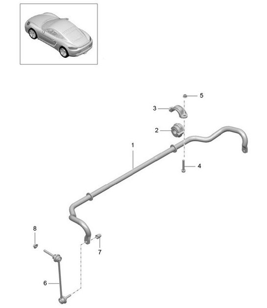 Diagram 402-030 Porsche Cayenne Turbo / Turbo S 4.8L 2007>> Front Axle, Steering