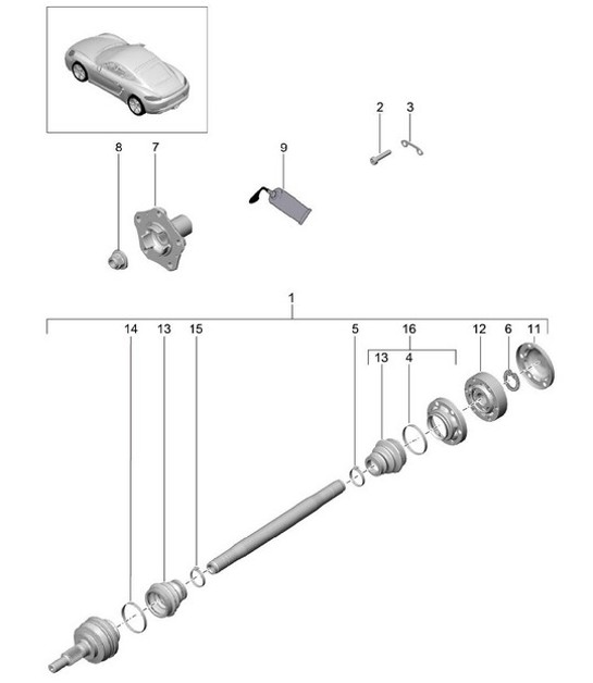 Diagram 501-030 Porsche Cayenne Coupe Turbo S E-Hybrid V8 4.0L 550Hp