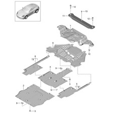 Trim / Underbody 718C (982C) Cayman 2017>>