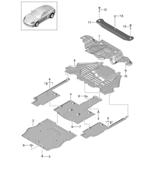 Diagram 801-070 Porsche Panamera GTS V8 4.0L 