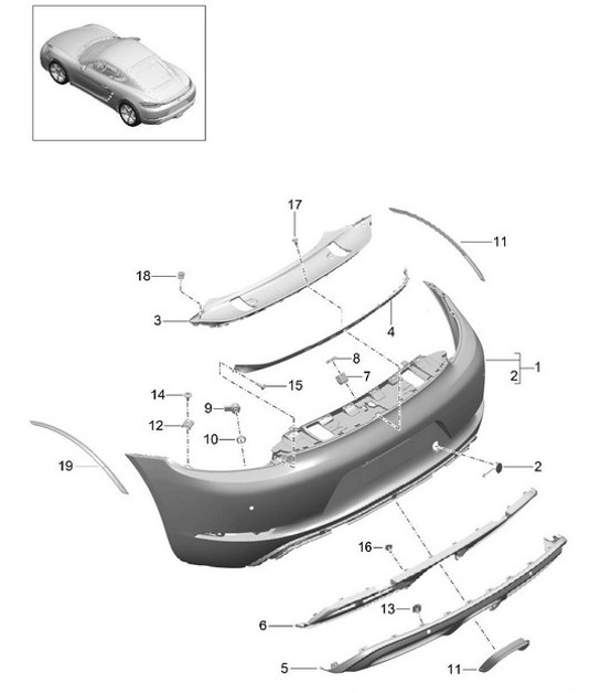 Diagram 802-023 Porsche Cayenne E-Hybrid V6 3.0L 470CV 