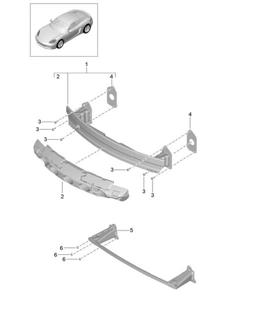 Diagram 802-060 Porsche 996 C4 3.4L 1997-08/01 Carrocería