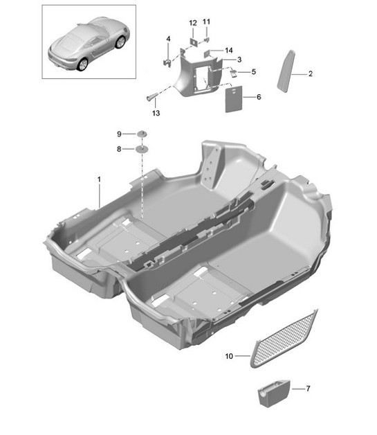 Diagram 807-010 Porsche Carrera GT (2003-2006) 