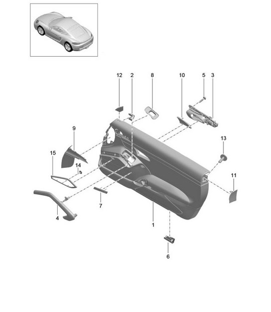 Diagram 808-030 Porsche Panamera 4 V6 3.6L 4WD Body