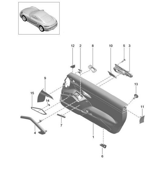 Diagram 808-050 Porsche 991 GT2 RS 3.8L PDK (700 bhp) Body