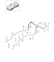 制冷剂回路 / 车身底部和 / 后端 718C (982C) Cayman 2017&gt;&gt;