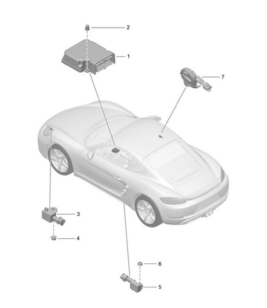 Diagram 901-005 Porsche Cayenne 3.2L V6 2003>> Electrical equipment