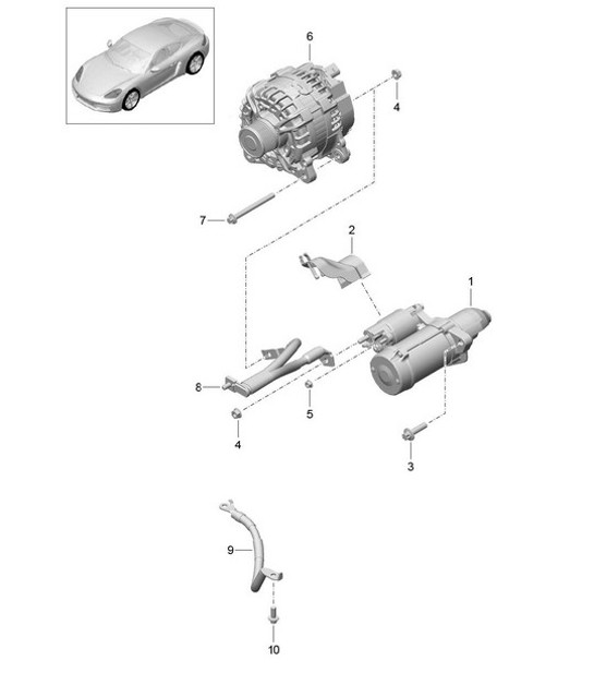 Diagram 902-005 Porsche 911/912 (1965-1989) Équipement électrique
