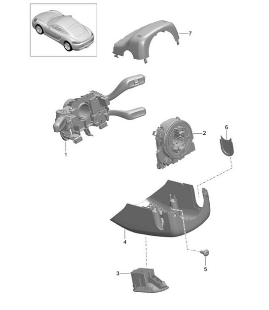 Diagram 903-010 Porsche Cayenne MK2 (957) 2007-2010 Équipement électrique