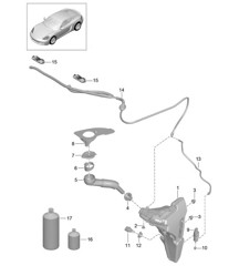 Scheibenwaschanlage 718C (982C) Cayman 2017&gt;&gt;