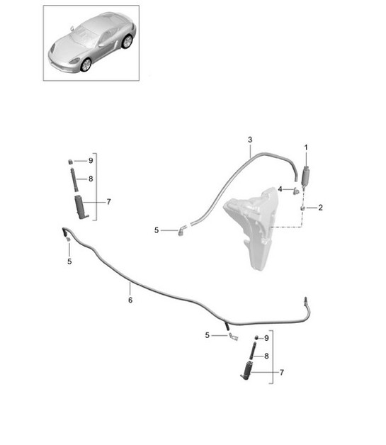 Diagram 904-020 Porsche Macan Petrol 2.0L V4 237Bhp Electrical equipment